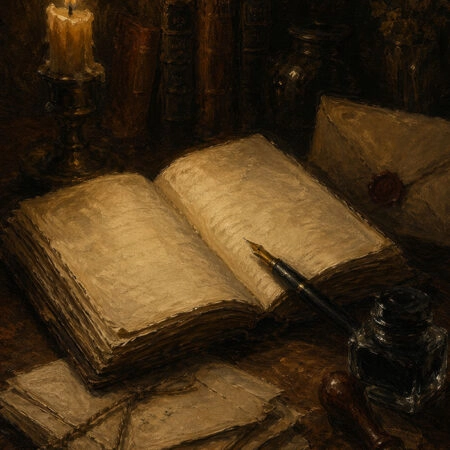Πίνακας σε Καμβά VINTAGE DARK ACADEMIA BOOKS 3 -  Sticky 5
