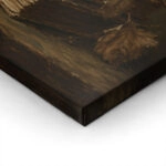 Πίνακας σε Καμβά VINTAGE DARK ACADEMIA BOOKS AND ROSES 3