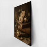 Πίνακας σε Καμβά VINTAGE DARK ACADEMIA BOOKS AND ROSES