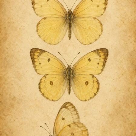 Πίνακας σε Καμβά VINTAGE DARK ACADEMIA BUTTERFLIES 5 - Vintage Sticky 5