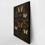 Πίνακας σε Καμβά VINTAGE DARK ACADEMIA BUTTERFLIES