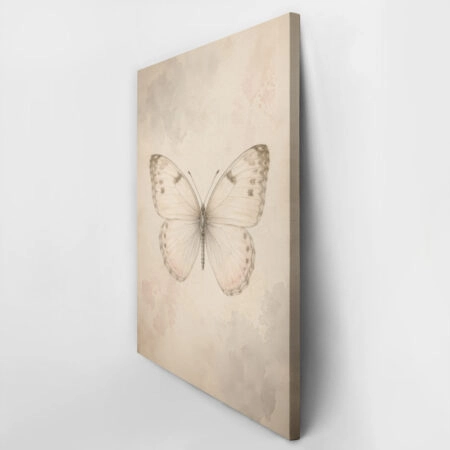 Πίνακας σε Καμβά VINTAGE DARK ACADEMIA BUTTERFLY 2 - Vintage Sticky 2