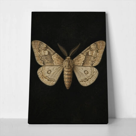Πίνακας σε Καμβά VINTAGE DARK ACADEMIA BUTTERFLY 4 - Vintage