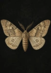 Πίνακας σε Καμβά VINTAGE DARK ACADEMIA BUTTERFLY 4