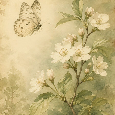 Πίνακας σε Καμβά VINTAGE DARK ACADEMIA BUTTERFLY 5 - Vintage Sticky 5
