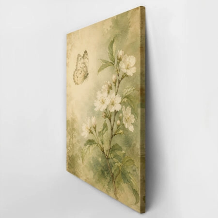 Πίνακας σε Καμβά VINTAGE DARK ACADEMIA BUTTERFLY 5 - Vintage Sticky 2