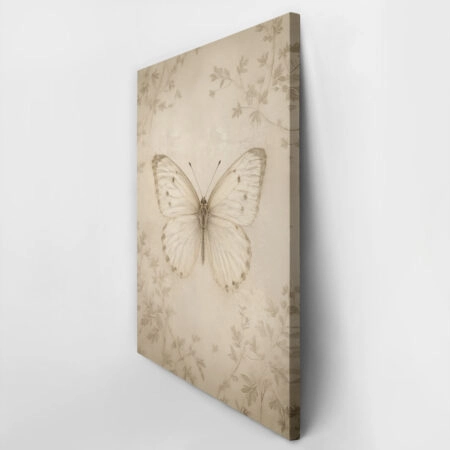 Πίνακας σε Καμβά VINTAGE DARK ACADEMIA BUTTERFLY - Vintage Sticky 2