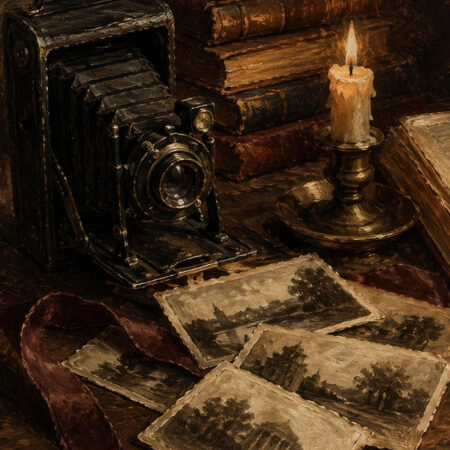 Πίνακας σε Καμβά VINTAGE DARK ACADEMIA CAMERA -  Sticky 5