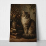 Πίνακας σε Καμβά VINTAGE DARK ACADEMIA CAT 2
