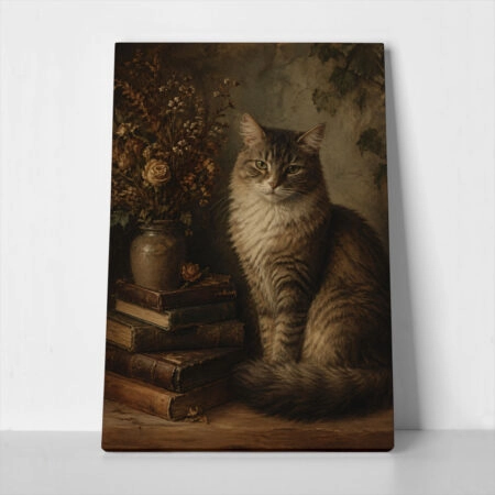 Πίνακας σε Καμβά VINTAGE DARK ACADEMIA CAT 2 - Vintage