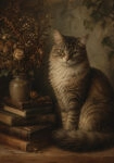 Πίνακας σε Καμβά VINTAGE DARK ACADEMIA CAT 2