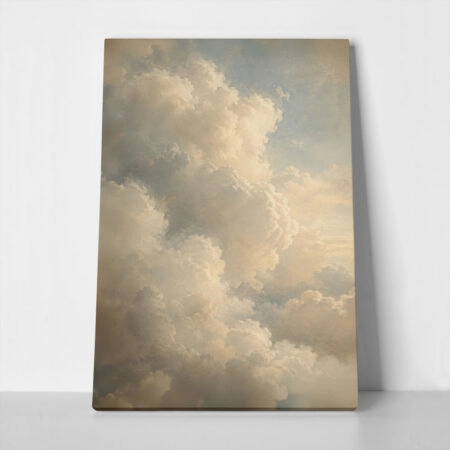 Πίνακας σε Καμβά VINTAGE DARK ACADEMIA CLOUDS - Vintage
