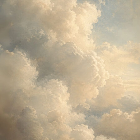 Πίνακας σε Καμβά VINTAGE DARK ACADEMIA CLOUDS - Vintage Sticky 5