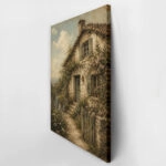 Πίνακας σε Καμβά VINTAGE DARK ACADEMIA COUNTRY HOUSE 2