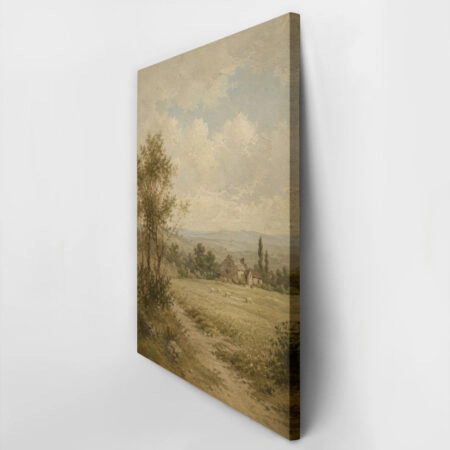 Πίνακας σε Καμβά VINTAGE DARK ACADEMIA COUNTRY ROAD 4 - Vintage Sticky 2