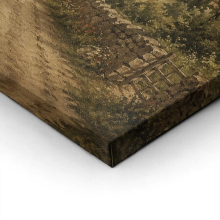 Πίνακας σε Καμβά VINTAGE DARK ACADEMIA COUNTRY ROAD 5 - Vintage Sticky 1