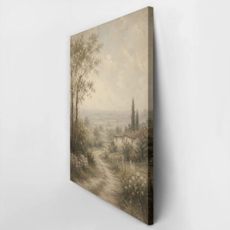 Πίνακας σε Καμβά VINTAGE DARK ACADEMIA COUNTRY ROAD - Vintage Sticky 2