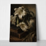 Πίνακας σε Καμβά VINTAGE DARK ACADEMIA DEAD FLOWERS