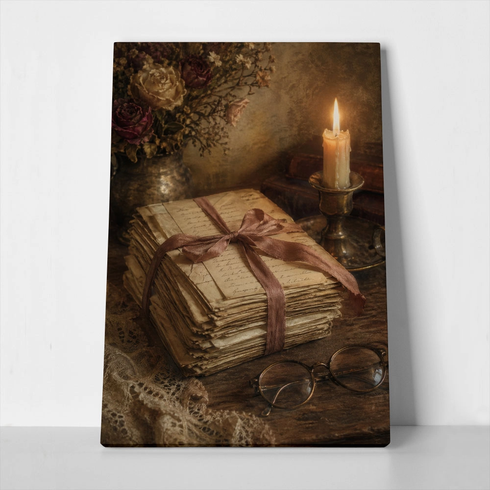 Πίνακας σε Καμβά VINTAGE DARK ACADEMIA DIARY