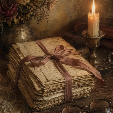 Πίνακας σε Καμβά VINTAGE DARK ACADEMIA DIARY - Vintage Sticky 5