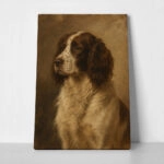 Πίνακας σε Καμβά VINTAGE DARK ACADEMIA DOG