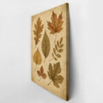 Πίνακας σε Καμβά VINTAGE DARK ACADEMIA DRIED LEAVES