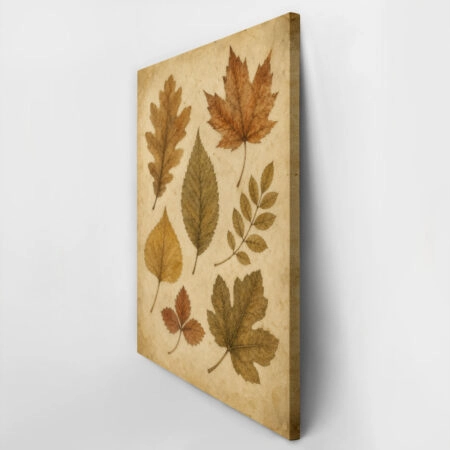 Πίνακας σε Καμβά VINTAGE DARK ACADEMIA DRIED LEAVES -  Sticky 2