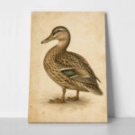 Πίνακας σε Καμβά VINTAGE DARK ACADEMIA DUCK