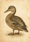 Πίνακας σε Καμβά VINTAGE DARK ACADEMIA DUCK