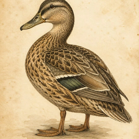 Πίνακας σε Καμβά VINTAGE DARK ACADEMIA DUCK - Vintage Sticky 5