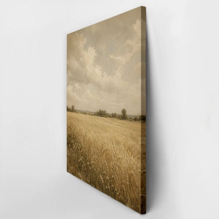 Πίνακας σε Καμβά VINTAGE DARK ACADEMIA FIELD - Vintage Sticky 2