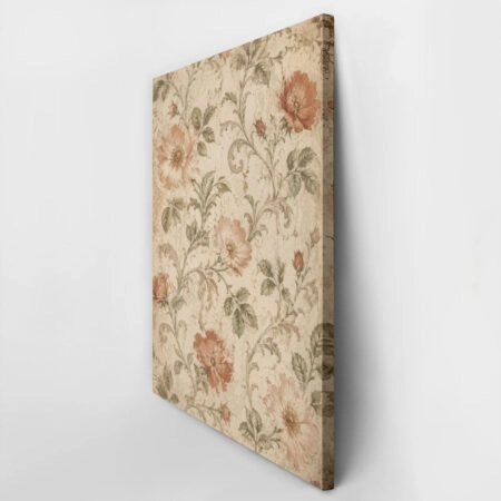 Πίνακας σε Καμβά VINTAGE DARK ACADEMIA FLORAL PATTERN 2 -  Sticky 2
