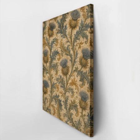 Πίνακας σε Καμβά VINTAGE DARK ACADEMIA FLORAL PATTERN 3 -  Sticky 2
