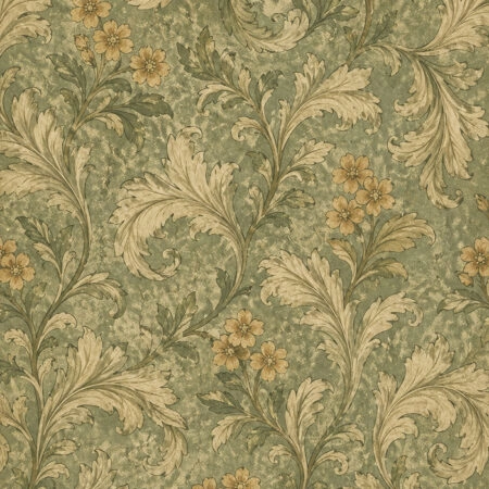 Πίνακας σε Καμβά VINTAGE DARK ACADEMIA FLORAL PATTERN 5 -  Sticky 5