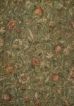 Πίνακας σε Καμβά VINTAGE DARK ACADEMIA FLORAL PATTERN