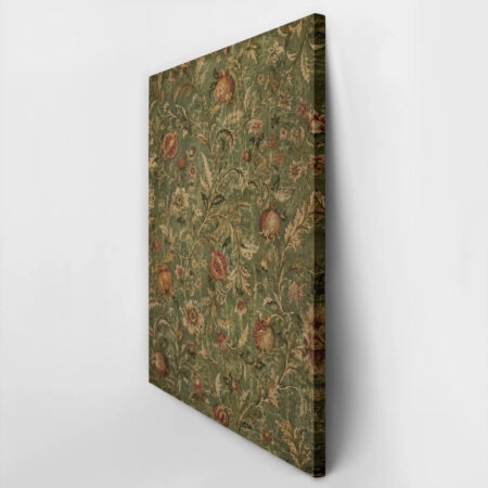Πίνακας σε Καμβά VINTAGE DARK ACADEMIA FLORAL PATTERN -  Sticky 2