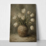Πίνακας σε Καμβά VINTAGE DARK ACADEMIA FLOWER VASE 11