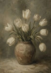 Πίνακας σε Καμβά VINTAGE DARK ACADEMIA FLOWER VASE 11