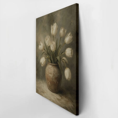 Πίνακας σε Καμβά VINTAGE DARK ACADEMIA FLOWER VASE 11 -  Sticky 2