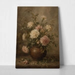 Πίνακας σε Καμβά VINTAGE DARK ACADEMIA FLOWER VASE 12