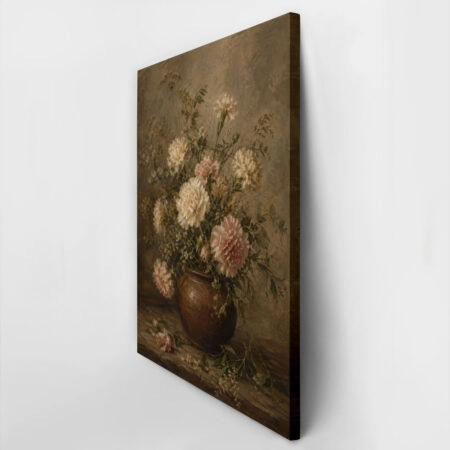 Πίνακας σε Καμβά VINTAGE DARK ACADEMIA FLOWER VASE 12 -  Sticky 2
