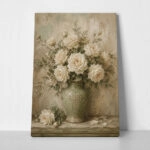 Πίνακας σε Καμβά VINTAGE DARK ACADEMIA FLOWER VASE 14