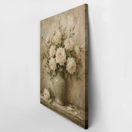 Πίνακας σε Καμβά VINTAGE DARK ACADEMIA FLOWER VASE 14 -  Sticky 2