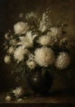 Πίνακας σε Καμβά VINTAGE DARK ACADEMIA FLOWER VASE 15