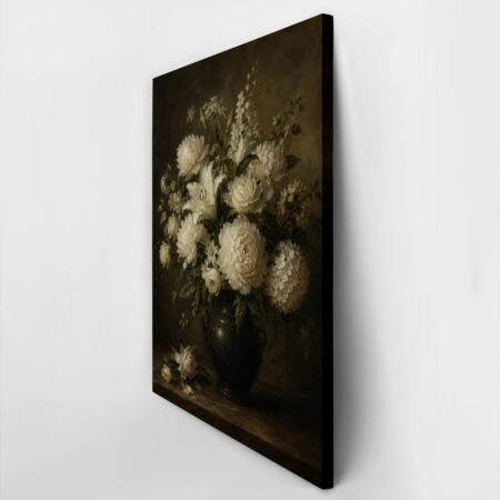 Πίνακας σε Καμβά VINTAGE DARK ACADEMIA FLOWER VASE 15 -  Sticky 2