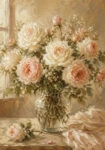 Πίνακας σε Καμβά VINTAGE DARK ACADEMIA FLOWER VASE 16