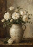 Πίνακας σε Καμβά VINTAGE DARK ACADEMIA FLOWER VASE 17