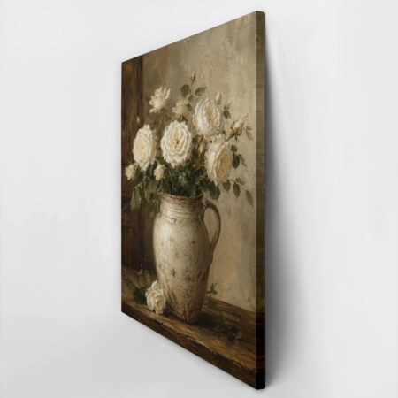 Πίνακας σε Καμβά VINTAGE DARK ACADEMIA FLOWER VASE 17 -  Sticky 2