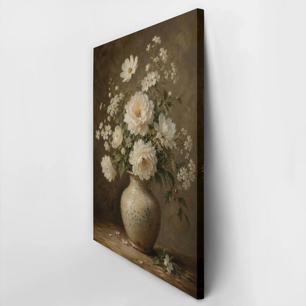 Πίνακας σε Καμβά VINTAGE DARK ACADEMIA FLOWER VASE 20