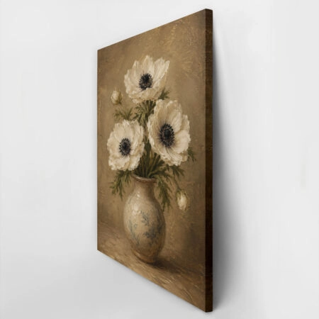 Πίνακας σε Καμβά VINTAGE DARK ACADEMIA FLOWER VASE 21 - Vintage Sticky 2
